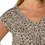Liverpool Tie Back Floral Top at ooh la la! in Grapevine TX 76051