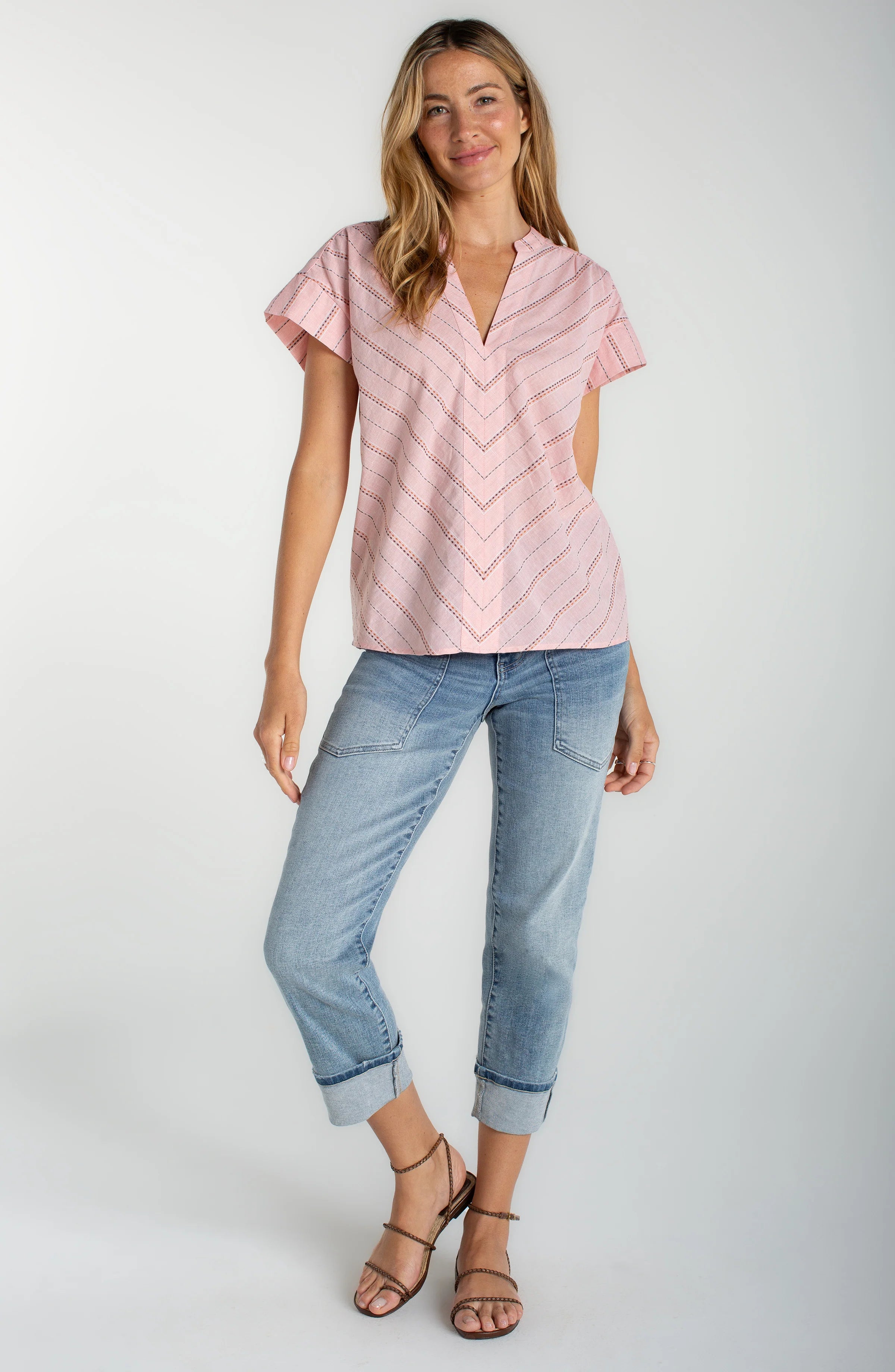 Liverpool jeans, Marley cropped jeans, girlfriend jeans, cuffed jeans, high-quality jeans, trendy jeans, comfortable jeans, casual jeans at ooh la la! in Grapevine TX 7651