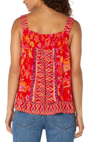 Liverpool Multi Print Layered Tank at ooh la la! in Grapevine TX 76051