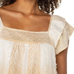 Liverpool Flutter Sleeve Tea Stained Blouse at ooh la la! in Grapevine TX 76051