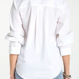 Liverpool Adjustable Slv Button Front Woven Top at Ooh La La! in Grapevine TX 76051