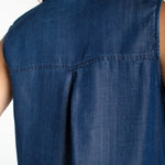 Liverpool Sleeveless Button Top With Pockets at Ooh La La! in Grapevine TX 76051