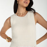Liverpool Sleeveless Tie Back Sweater Woven Dress at Ooh La La! in Grapevine TX 76051
