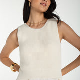 Liverpool Sleeveless Tie Back Sweater Woven Dress at Ooh La La! in Grapevine TX 76051