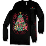 Simply Southern Christmas Tree Long Sleeve Tee In black at ooh la la! in Grapevine TX 76051