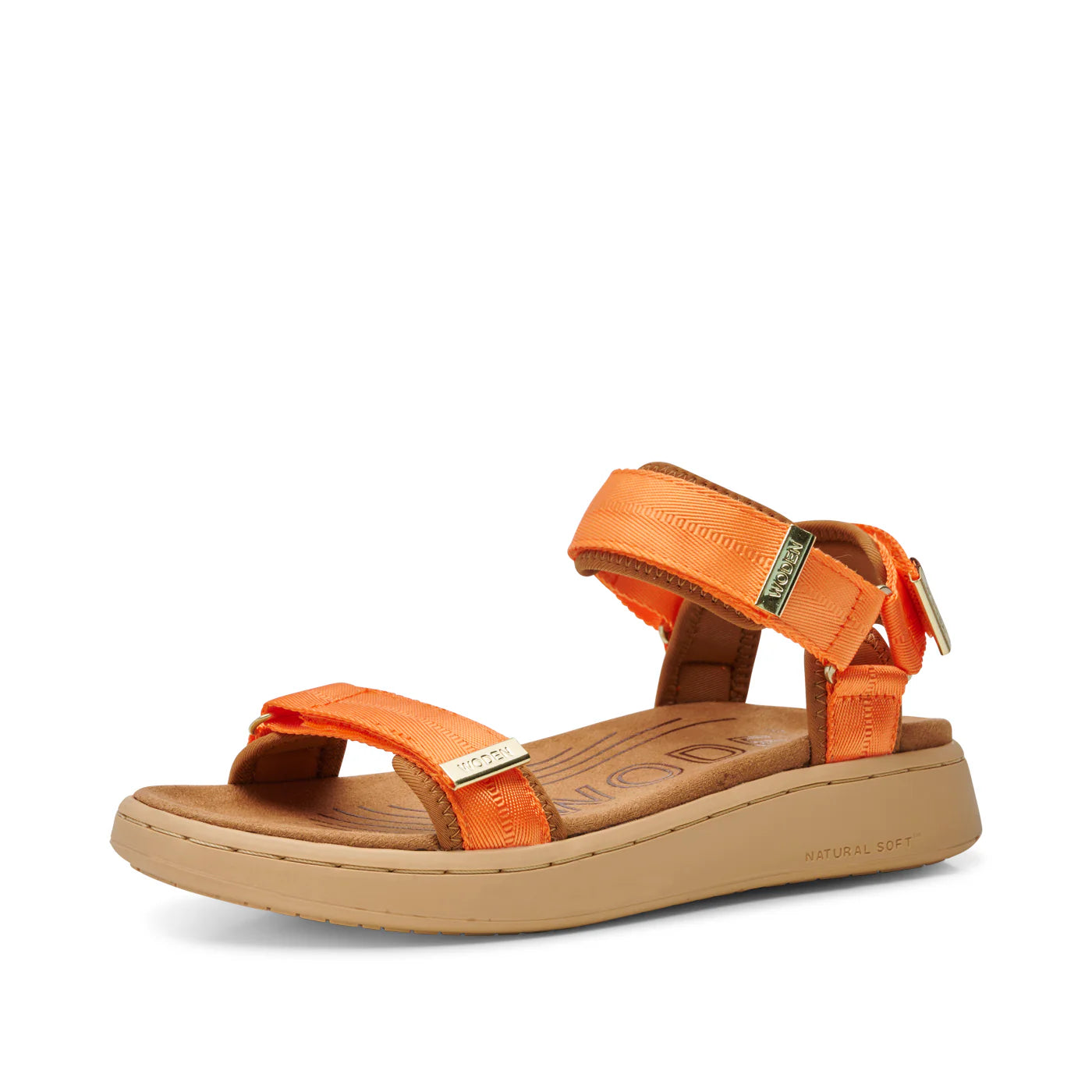 Woden Line Sandal in Tiger (Orange) at ooh la la! in Grapevine TX 76051