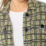 Liverpool Plaid Cargo Shacket with Fray at ooh la la! in Grapevine TX 76051