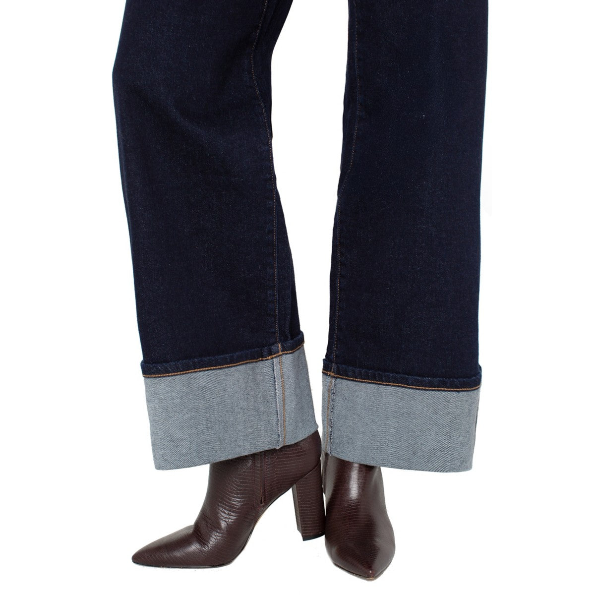 Liverpool Morgan Cuffed Wide Leg Jeans at ooh la la! in Grapevine TX 76051