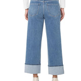 Liverpool Morgan Cuffed Wide Leg Jeans