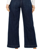 Liverpool Stride Wide Leg Jeans with Trouser Details