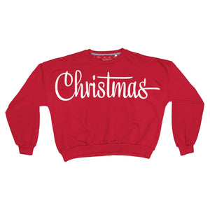 Puff Christmas Script Sweatshirt at ooh la la! in Grapevine TX 76051