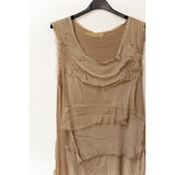 Long Silk Ruffle Dress in Assorted Colors