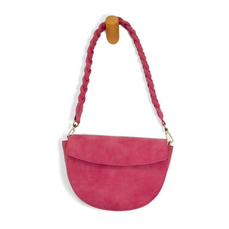 Joy Susan Luna Crescent Crossbody in fuchsia at ooh la la! in Grapevine TX 76051