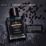 Mistral Salted Gin, men's eau de parfum, luxury French cologne, Grasse fragrances, long lasting men's perfume, aquatic gin fragrance, premium men's scents, Mistral For Men. at ooh la la! in Grapevine TX 76051