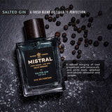 Mistral Salted Gin, men's eau de parfum, luxury French cologne, Grasse fragrances, long lasting men's perfume, aquatic gin fragrance, premium men's scents, Mistral For Men. at ooh la la! in Grapevine TX 76051