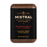 Mistral, Bourbon Vanilla, Men Bar Soap, French-made soap, luxury soap, moisturizing soap at ooh la la! in Grapevine TX 76051