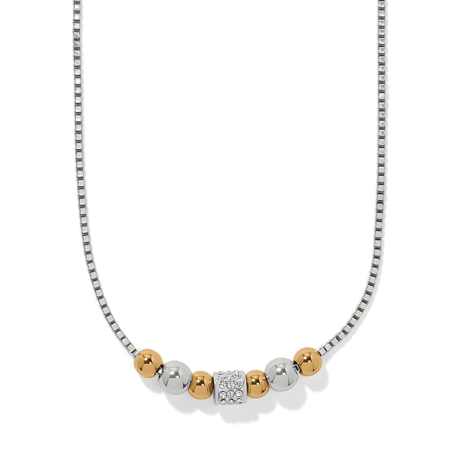 Brighton Meridian Petite Station Two Tone Small Necklace at ooh la la! in Grapevine TX 76051