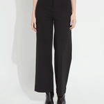 Lysse Nadia Zip Front Ponte Trouser in black at ooh la la! in Grapevine TX 76051