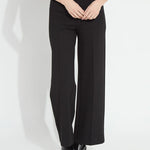 Lysse Nadia Zip Front Ponte Trouser in black at ooh la la! in Grapevine TX 76051