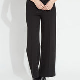 Lysse Nadia Zip Front Ponte Trouser in black at ooh la la! in Grapevine TX 76051