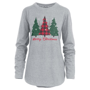 Plaid Pattern Christmas Trees Tee at ooh la la! in Grapevine TX 76051