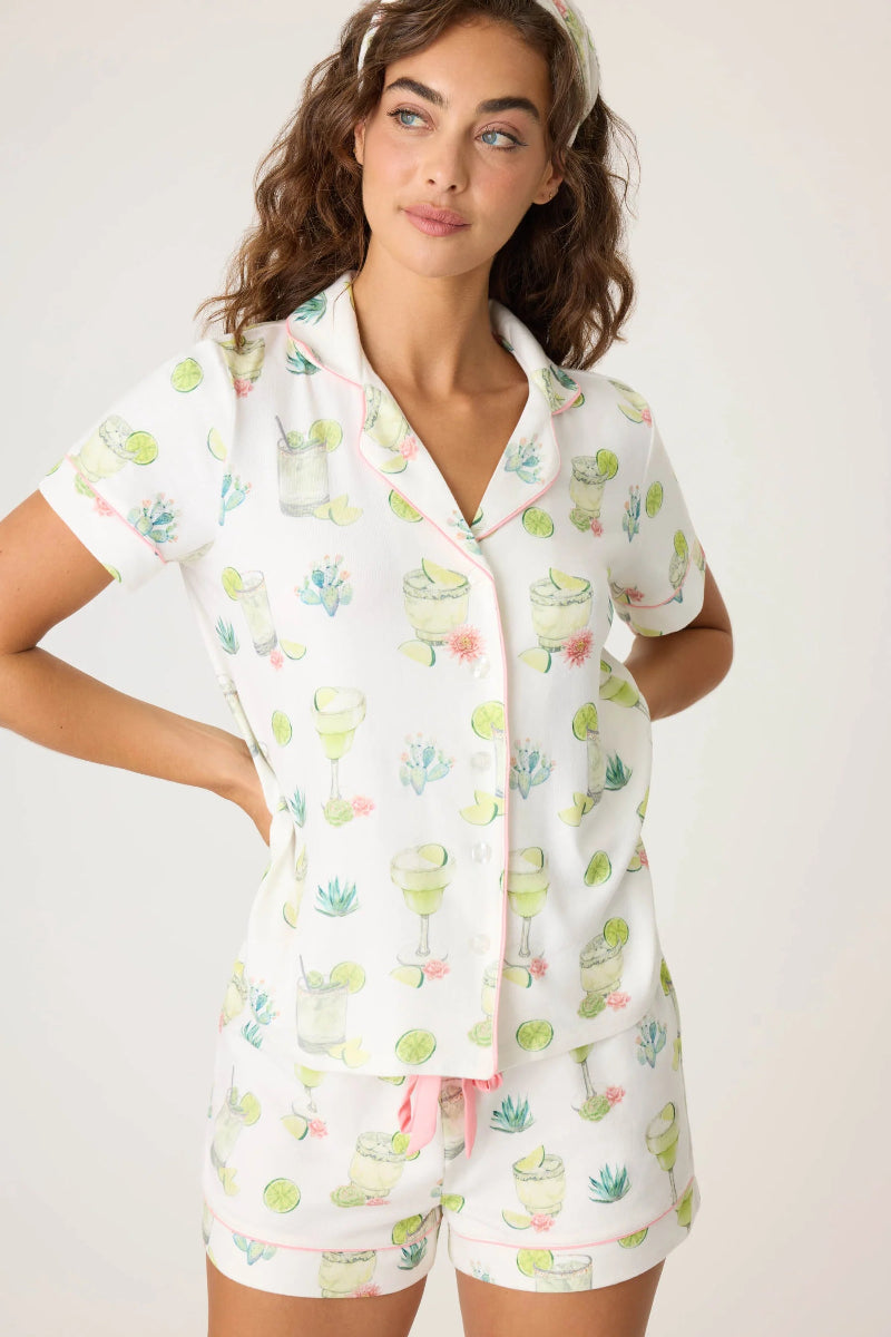 PJ Salvage Limes Sunshine Margarita Print PJ Set