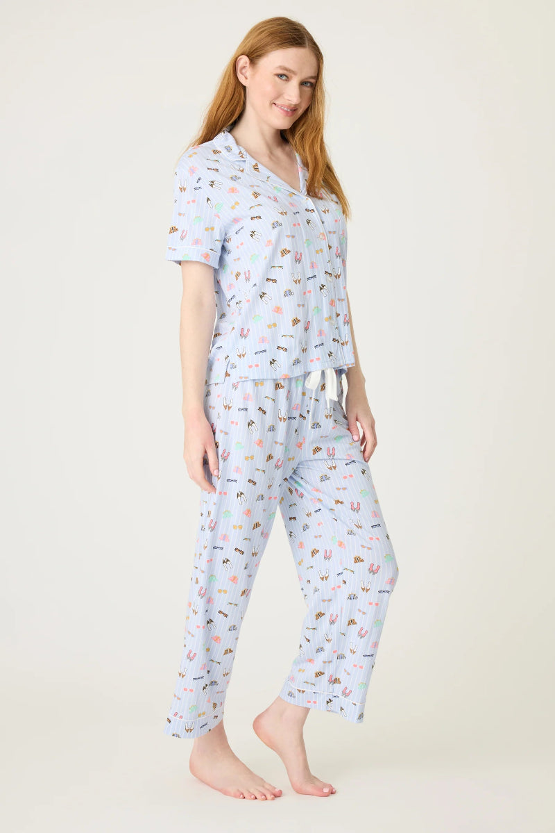 PJ Salvage Whimsy Shoes Cropped PJ Set at ooh la la! in Grapevine TX 76051