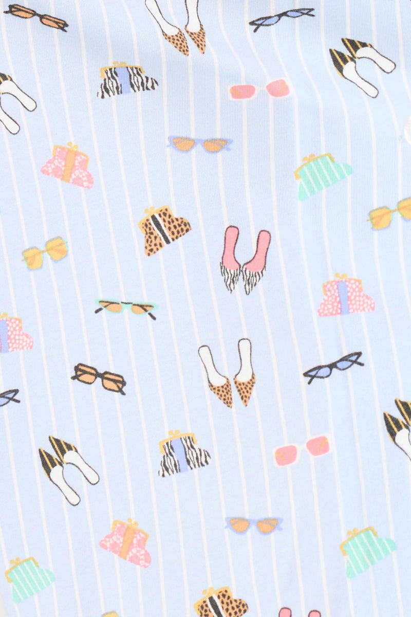 PJ Salvage Whimsy Shoes Cropped PJ Set at ooh la la! in Grapevine TX 76051