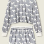 PJ Salvage Boyfriend Boxer Horse Print Short Set at ooh la la! in Grapevine TX 76051
