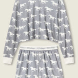 PJ Salvage Boyfriend Boxer Horse Print Short Set at ooh la la! in Grapevine TX 76051