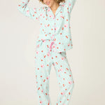 PJ Salvage Ma Cherie Cherry Print 3-Piece Print Flannel PJ Set at ooh la la! in Grapevine TX 76051