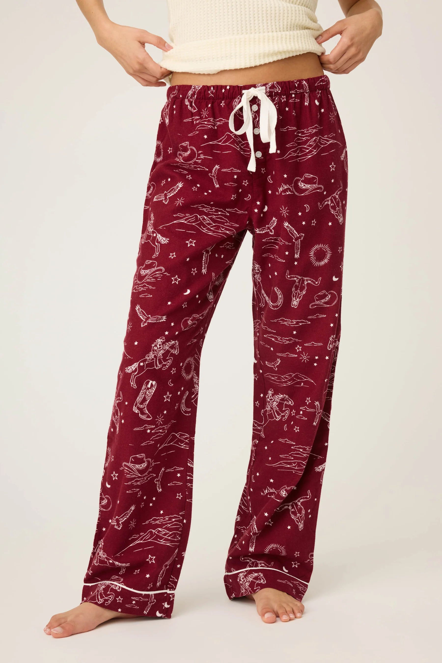 PJ Salvage Hold Your Horses Flannel Pants at ooh la la! in Grapevine TX 76051