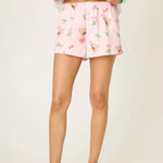 PJ Salvage Tini Time Drink Print Flannel Shorts at ooh la la! in Grapevine TX 76051
