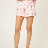 PJ Salvage Tini Time Drink Print Flannel Shorts at ooh la la! in Grapevine TX 76051