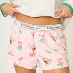 PJ Salvage Tini Time Drink Print Flannel Shorts at ooh la la! in Grapevine TX 76051