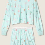 PJ Salvage Boyfriend Boxer Ornament Print Shorts Set at ooh la la! in Grapevine TX 76051