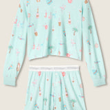 PJ Salvage Boyfriend Boxer Ornament Print Shorts Set at ooh la la! in Grapevine TX 76051