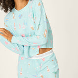 PJ Salvage Boyfriend Boxer Ornament Print Shorts Set at ooh la la! in Grapevine TX 76051