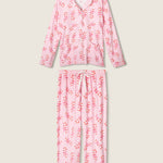 PJ Salvage Sweeter Than Sugar 3-Piece Candy Cane Print Flannel PJ Set at ooh la la! in Grapevine TX 76051