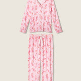PJ Salvage Sweeter Than Sugar 3-Piece Candy Cane Print Flannel PJ Set at ooh la la! in Grapevine TX 76051