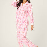 PJ Salvage Sweeter Than Sugar 3-Piece Candy Cane Print Flannel PJ Set at ooh la la! in Grapevine TX 76051