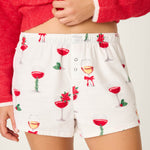 PJ Salvage Let's Get Toasty Flannel Shorts at ooh la la! in Grapevine TX 76051