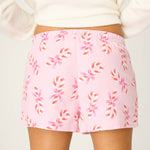 PJ Salvage Sweeter Than Sugar Candy Cane Print Flannel Shorts at ooh la la! in Grapevine TX 76051