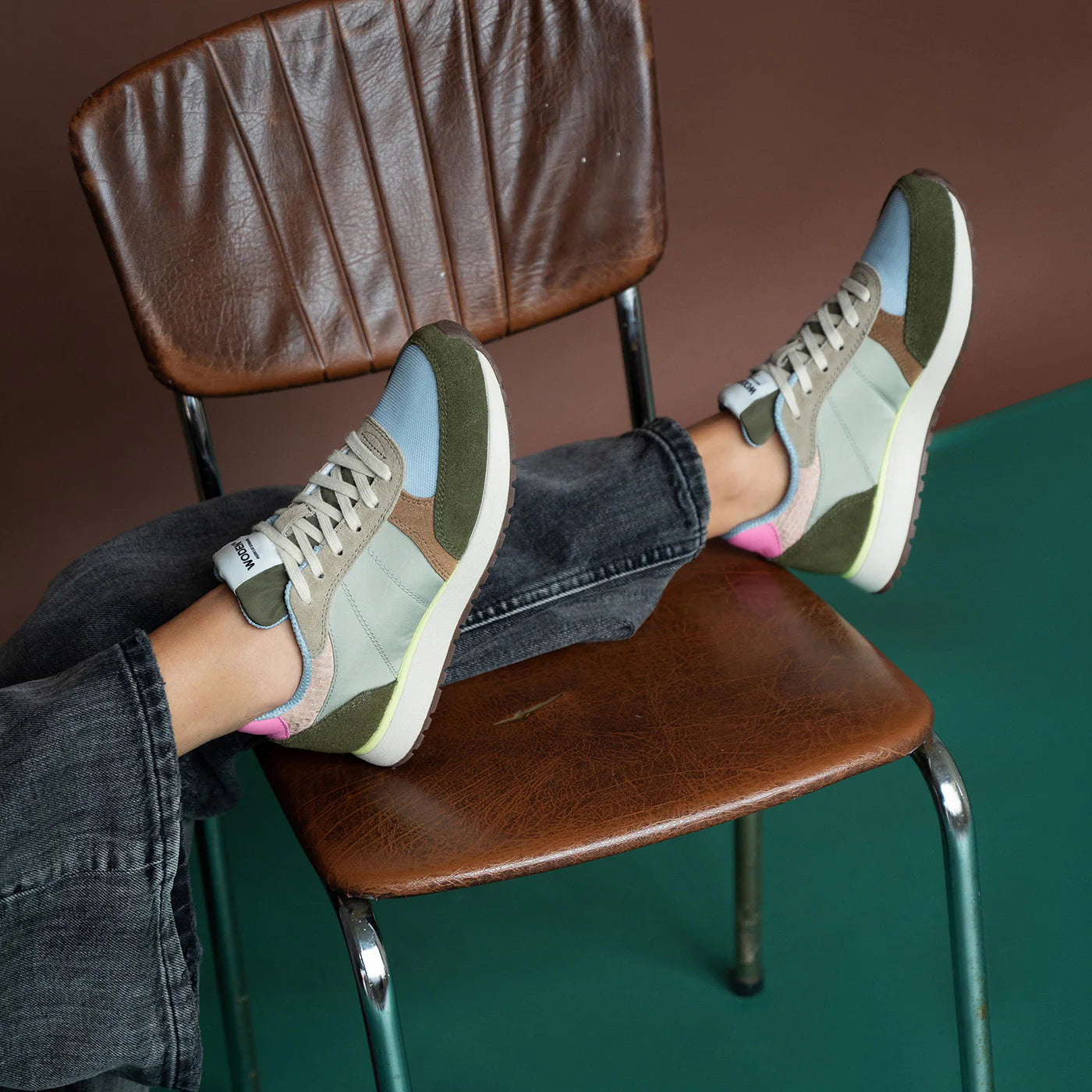 Woden Ronja Sneaker in stone multi at ooh la la! in Grapevine TX 76051