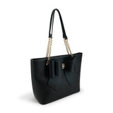 Aubrey bow tote in black, vegan leather handbag, large bow purse, designer tote bag, ethical fashion, Mother's Day gift for her, spring fashion accessories, spacious shoulder bag, black bow bag
ooh la la! in Grapevine TX 76051