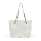 Aubrey bow tote in white, vegan leather handbag, large bow purse, designer tote bag, ethical fashion, Mother's Day gift for her, spring fashion accessories, spacious shoulder bag, white bow bag
ooh la la! in Grapevine TX 76051