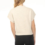 Rain + Rose Maribel Floral Knit Sweater in Oatmeal at ooh la la! in Grapevine TX 76051