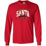 Santa Baby Long Sleeve Tee In red at ooh la la! in Grapevine TX 76051