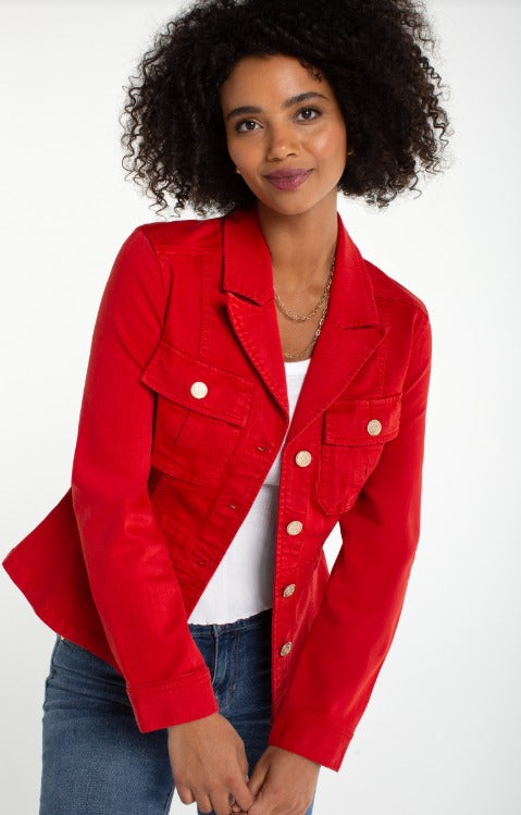 Liverpool Peplum Jacket With Tab Detail Ooh La La! in Grapevine TX 76051