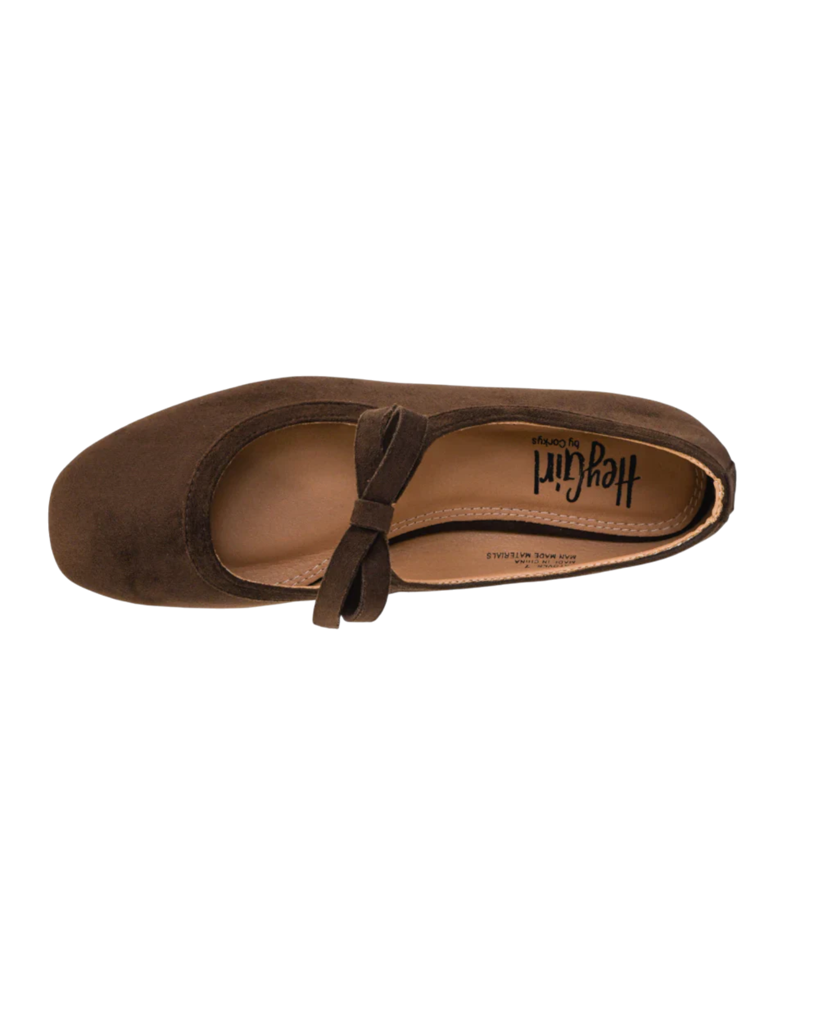 Corky's Layover chocolate brown suede Mary Jane flat with bow strap detail at ooh la la! in Grapevine TX 76051
